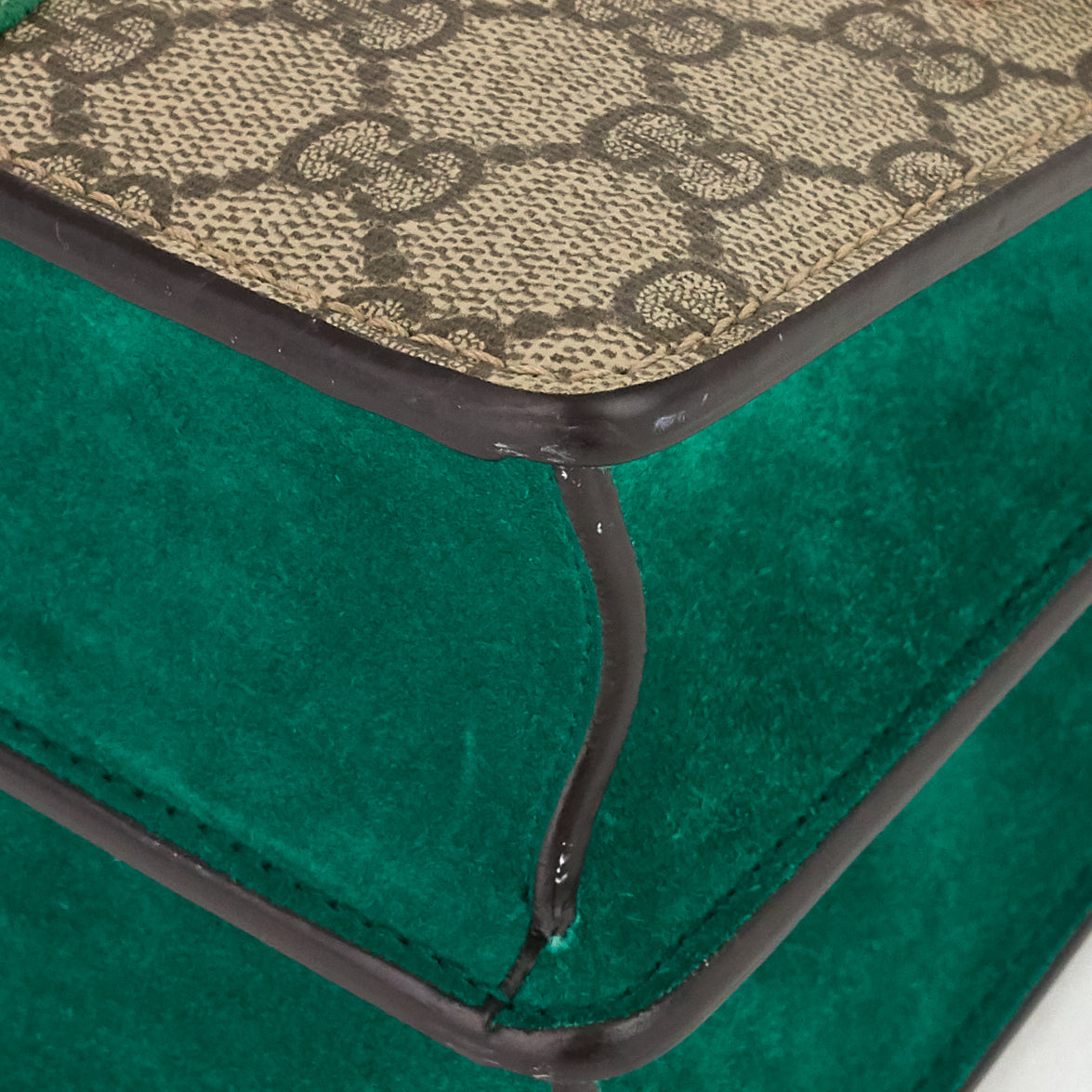 Gucci Dionysus Medium Suede and Embroidered Supreme Canvas Bag