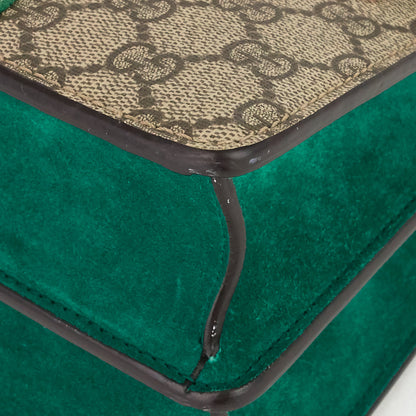 Gucci Dionysus Medium Suede and Embroidered Supreme Canvas Bag