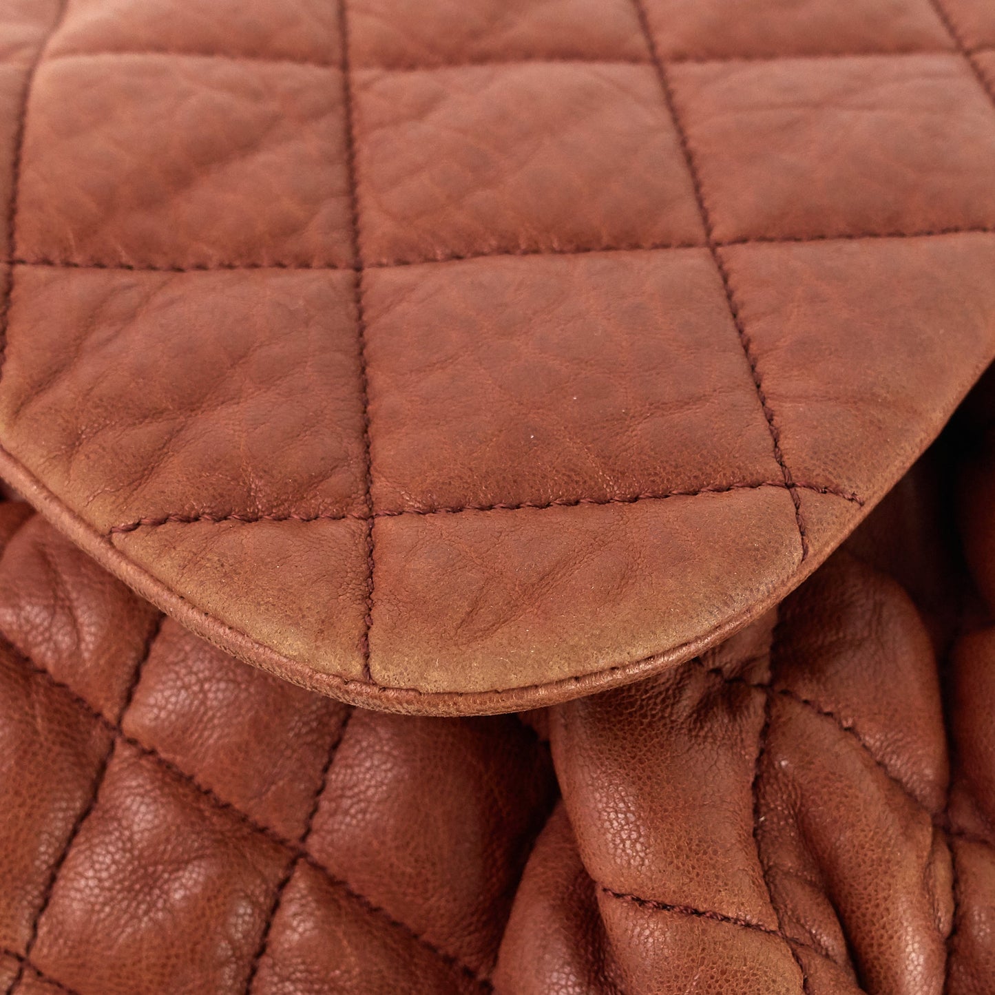Chanel Chain Around Large Calfskin Leather Flap Bag