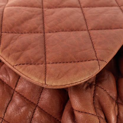Chanel Chain Around Large Calfskin Leather Flap Bag