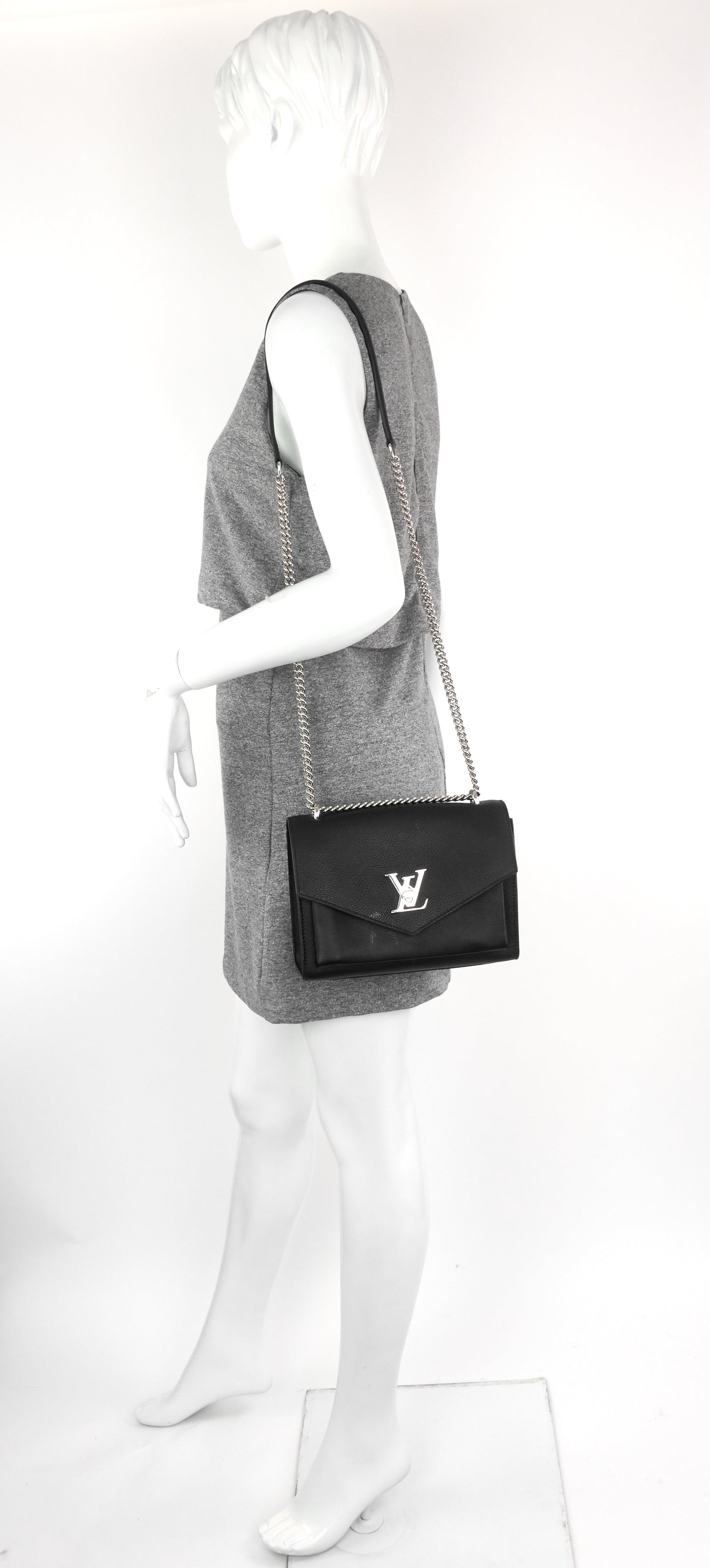Louis Vuitto MyLockMe Calfskin Leather Chain Bag