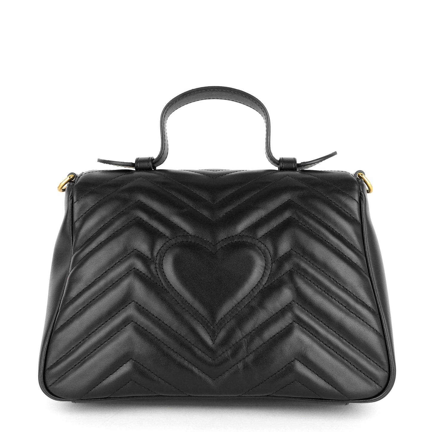 Gucci GG Marmont Small Matelass� Calfskin Top Handle Shoulder Bag
