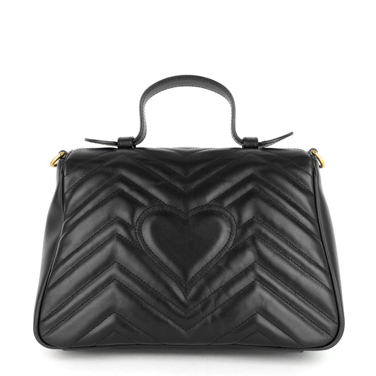 Gucci GG Marmont Small Matelass� Calfskin Top Handle Shoulder Bag