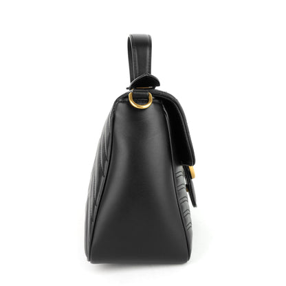 Gucci GG Marmont Small Matelass� Calfskin Top Handle Shoulder Bag