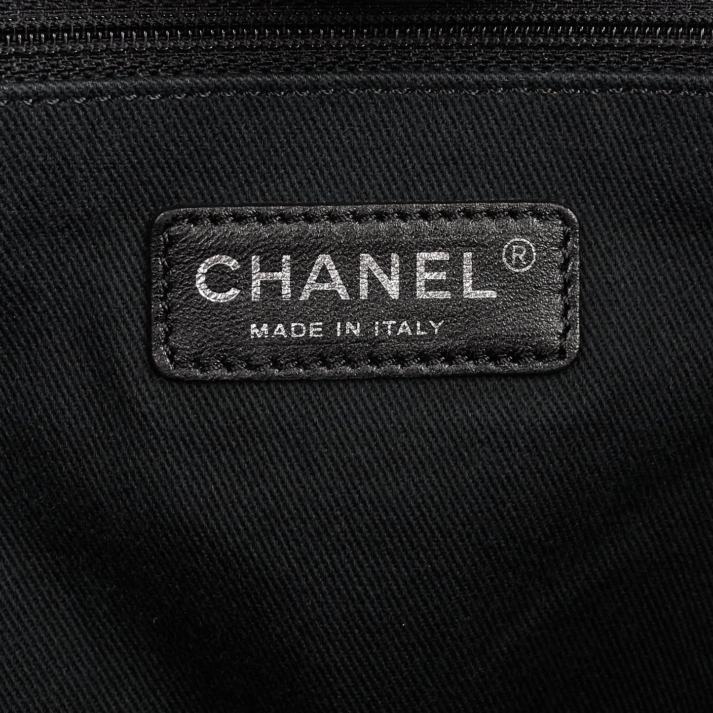 Chanel Deauville Medium Canvas Shopping Tote Bag