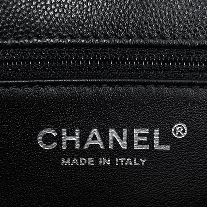 Chanel CC Coco Small Caviar and Lizard-Embossed Calfskin Top Handle Bag