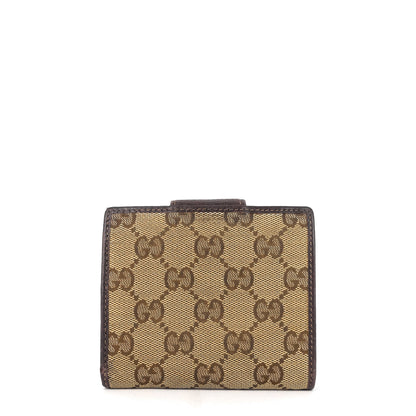 Gucci GG Canvas D-Ring Compact Wallet