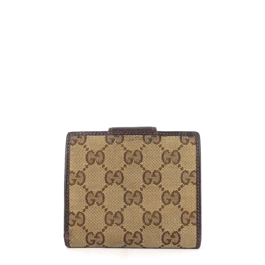 Gucci GG Canvas D-Ring Compact Wallet
