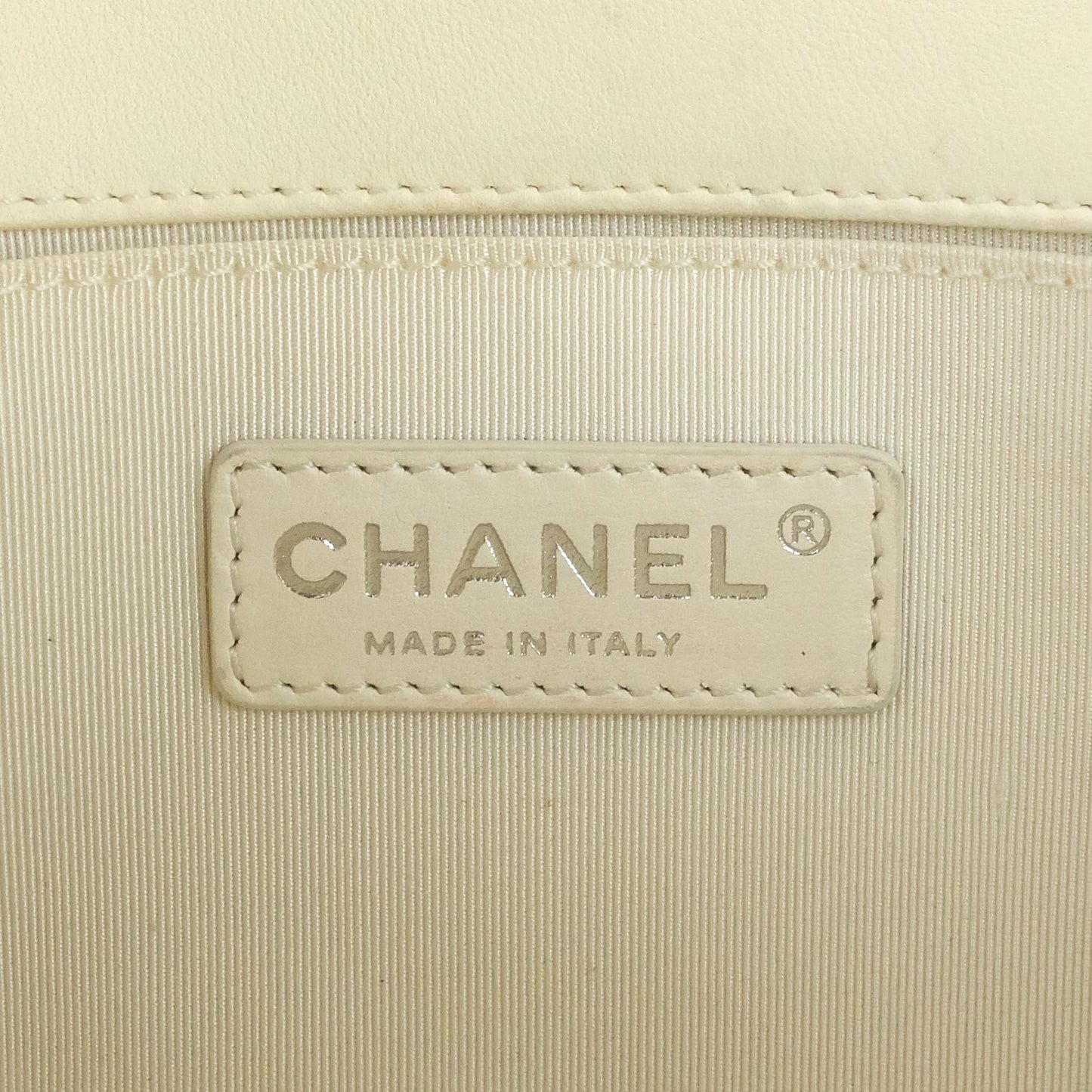 Chanel Boy Old Medium Lambskin Leather Bag