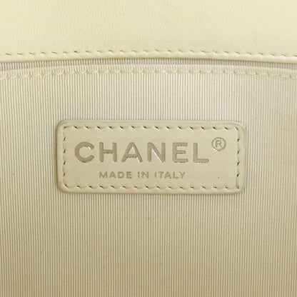 Chanel Boy Old Medium Lambskin Leather Bag