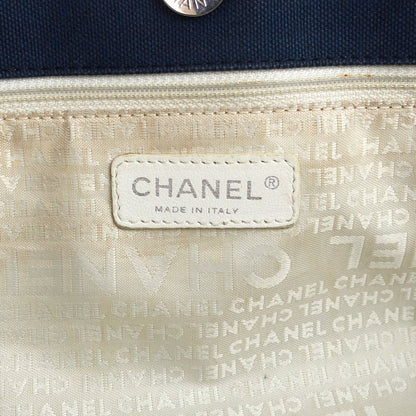 Chanel Cruise Line No. 5 Medium Quilted Canvas Shopping Tote Bag