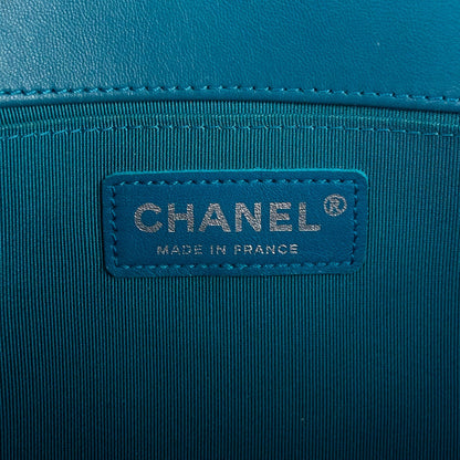 Chanel Boy Old Medium Lambskin Leather Bag