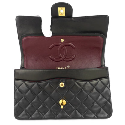 Chanel Double Flap Quilted Lambskin Leather Bag