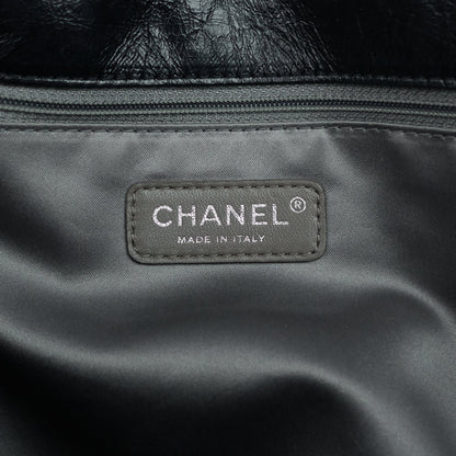 Chanel Twisted Flap Maxi Glazed Calfskin Leather Bag