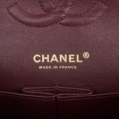 Chanel Double Flap Quilted Caviar Leather Bag