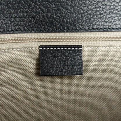 Gucci Dollar Interlocking G Medium Calfskin Leather Shoulder Bag