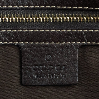 Gucci Bamboo Horsebit Print Canvas Tote Bag