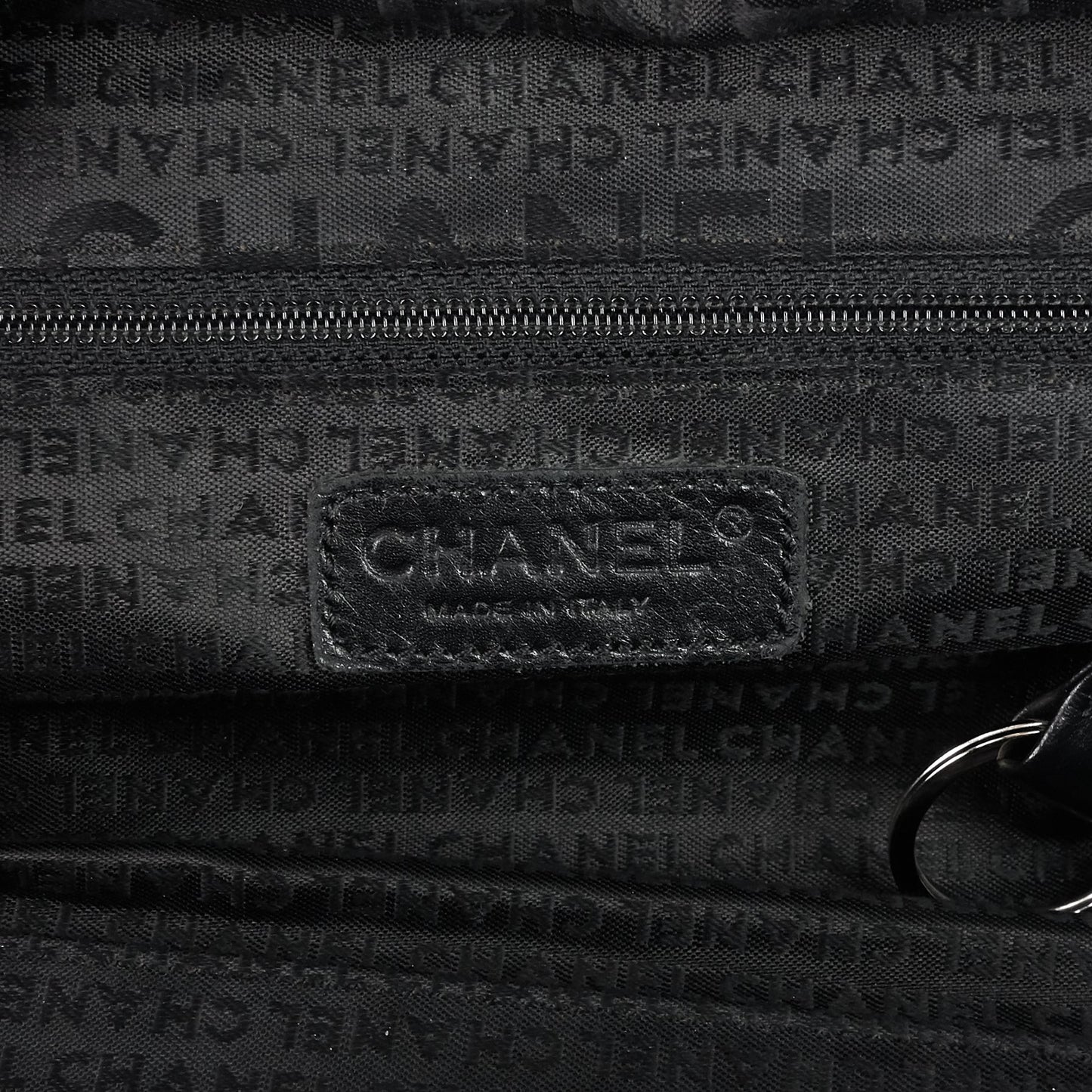 Chanel Choco Bar Quilted Caviar Shoulder Bag