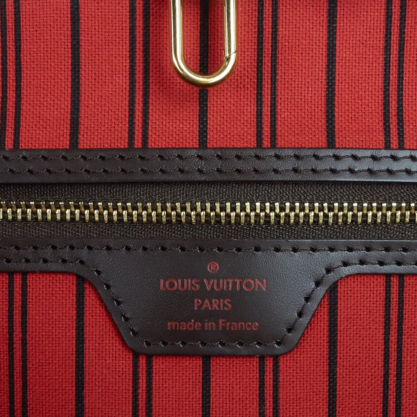Louis Vuitto Neverfull GM with Pouch Damier Ebene Tote Bag