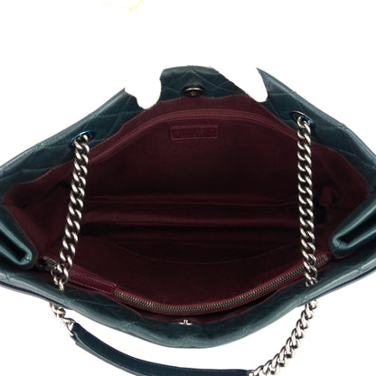 Chanel Glazed Calfskin Leather Shopping Tote Bag