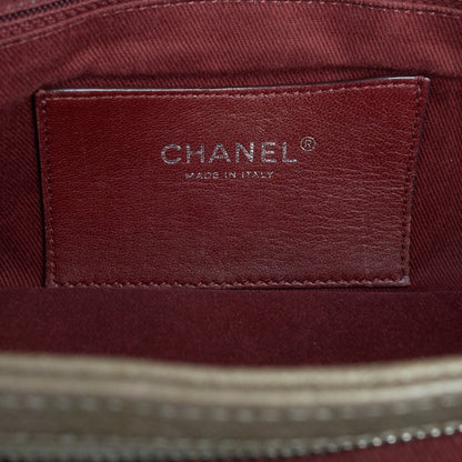 Chanel Just Mademoiselle Medium Caviar Leather Bowler Bag