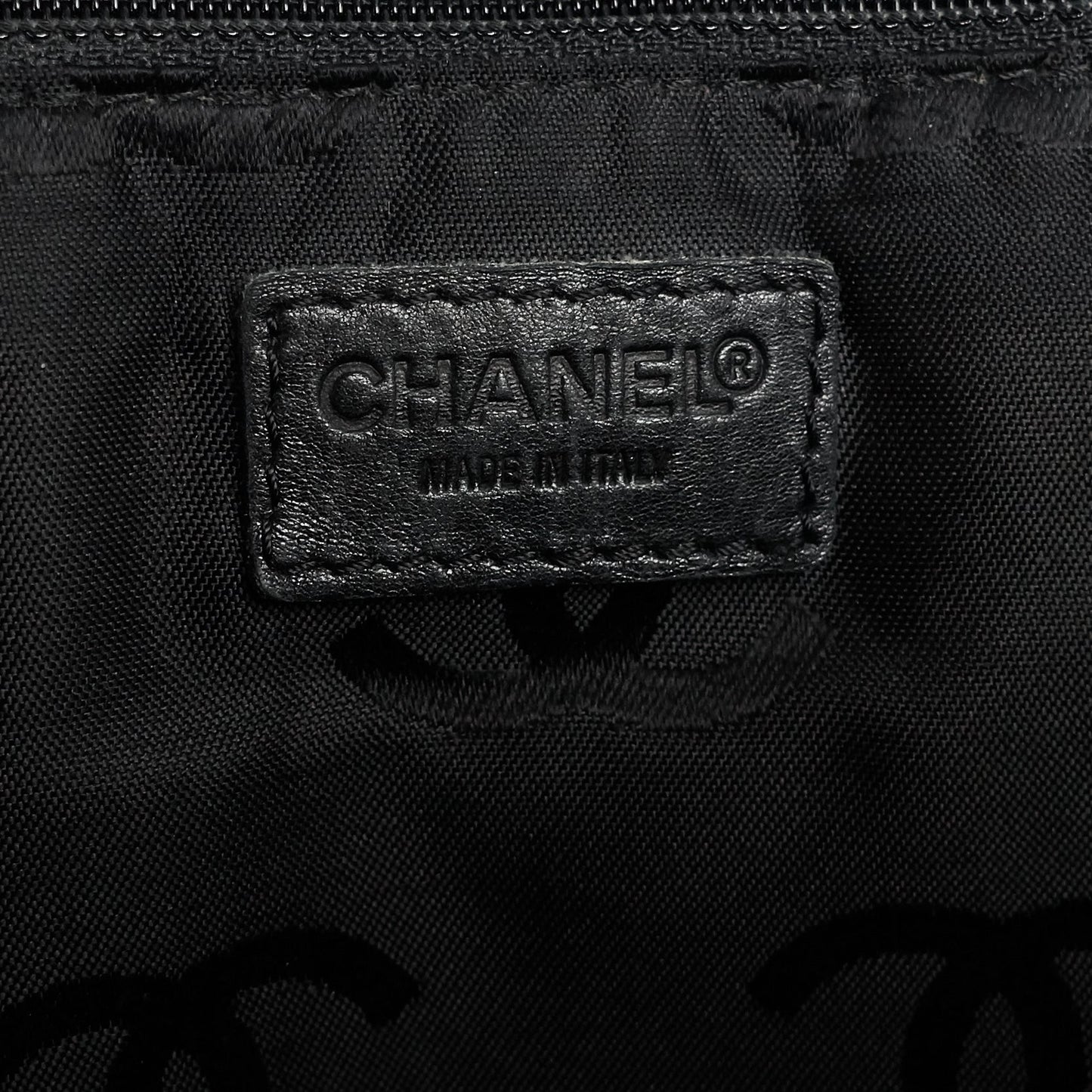 Chanel Surpique Top Handles Calfskin Leather Bowler Bag