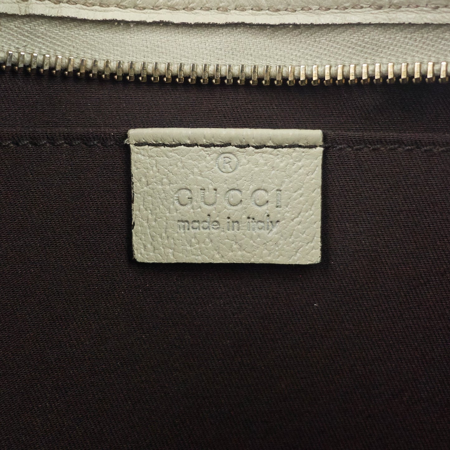 Gucci Abbey D-Ring Monogram Canvas Pochette Bag