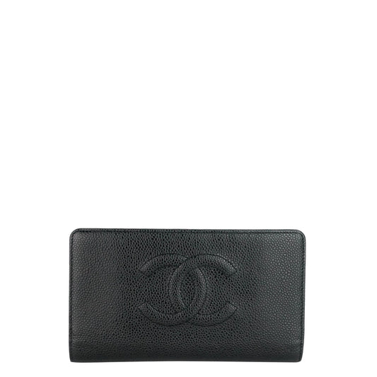 Chanel Timeless CC Bifold Caviar Leather Wallet