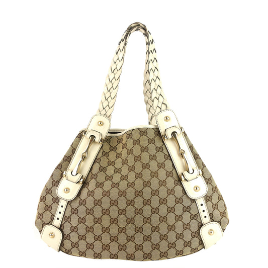 Gucci Pelham Monogram Canvas Hobo Bag