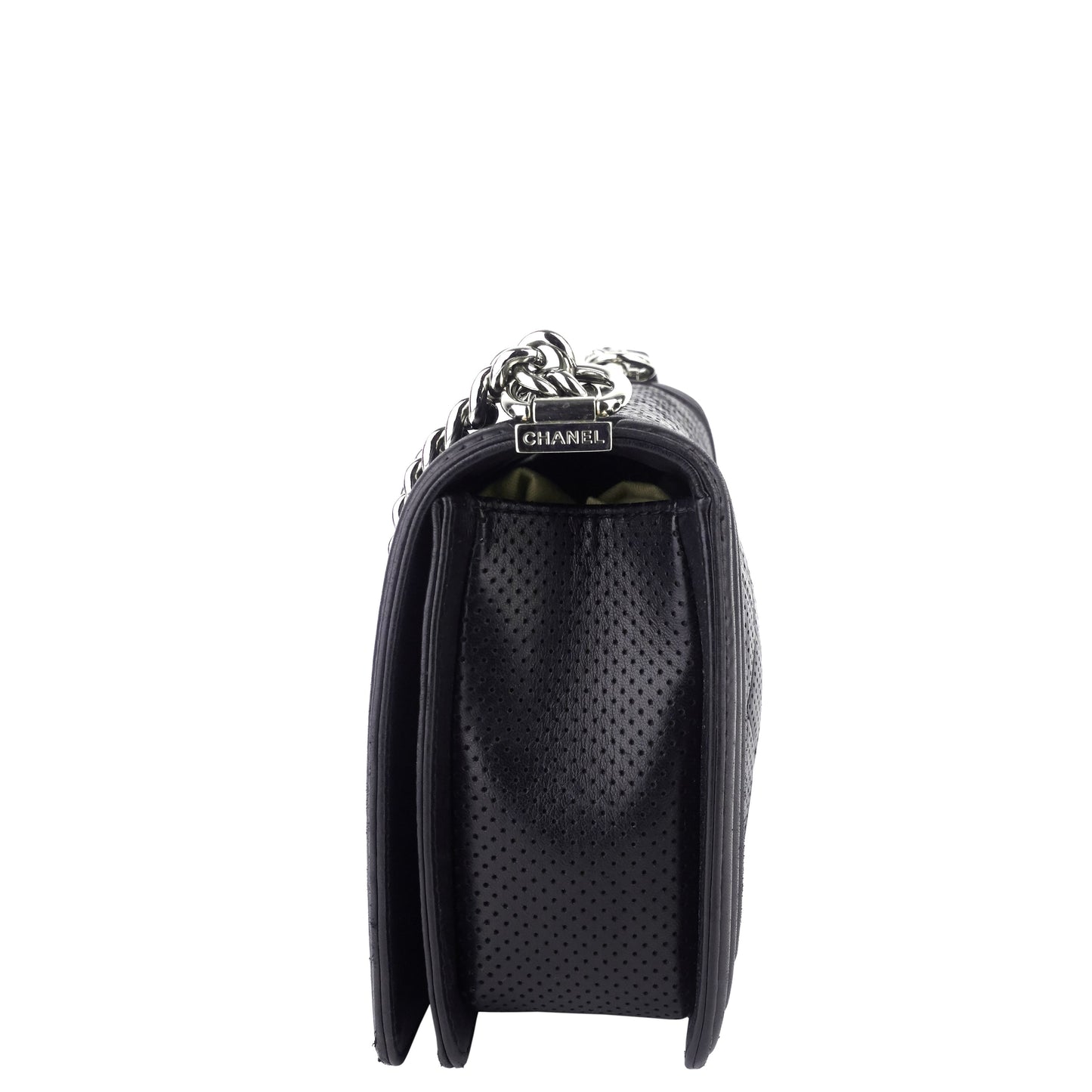 Chanel Perforated Lambskin Leather New Medium Boy Bag