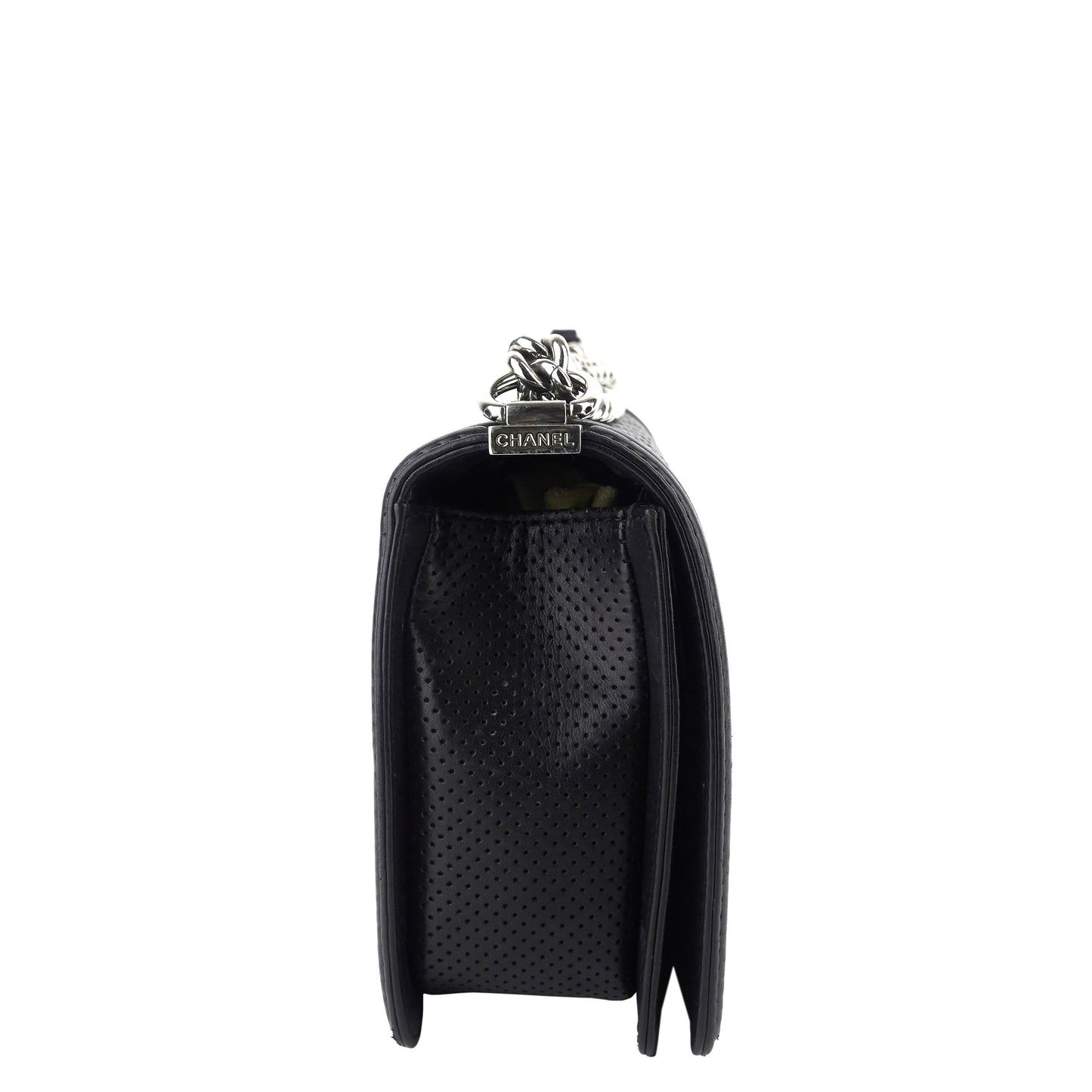 Chanel Perforated Lambskin Leather New Medium Boy Bag