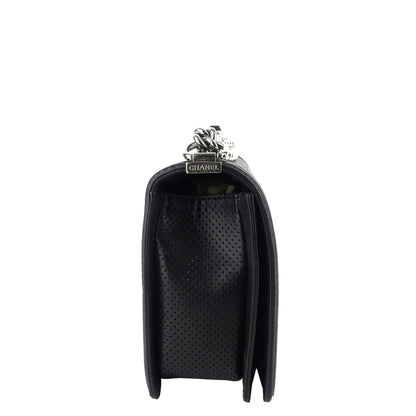 Chanel Perforated Lambskin Leather New Medium Boy Bag