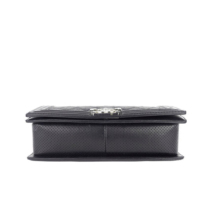 Chanel Perforated Lambskin Leather New Medium Boy Bag