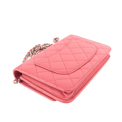 Chanel Classic Lambskin Leather Wallet on Chain Bag
