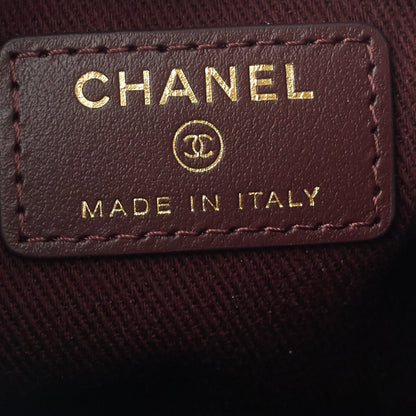 Chanel Mini CC Bucket Pocket Caviar Leather Bag