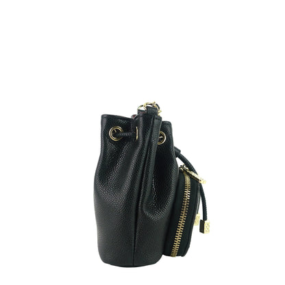 Chanel Mini CC Bucket Pocket Caviar Leather Bag