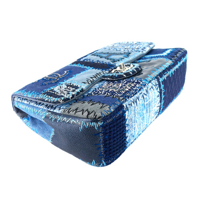 Chanel Denim Patchwork Limited Edition Jumbo Flap Bag