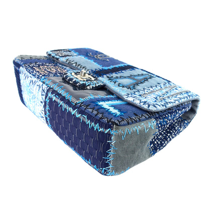 Chanel Denim Patchwork Limited Edition Jumbo Flap Bag