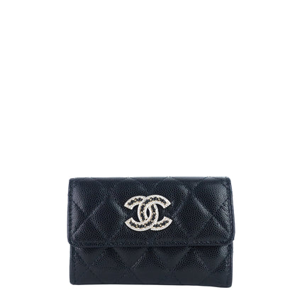 Chanel 23P XL Caviar Leather Card Holder
