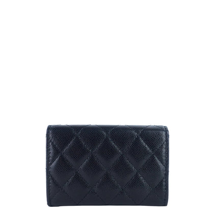 Chanel 23P XL Caviar Leather Card Holder