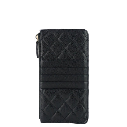 Chanel Quilted Caviar Leather Classic Flat Wallet