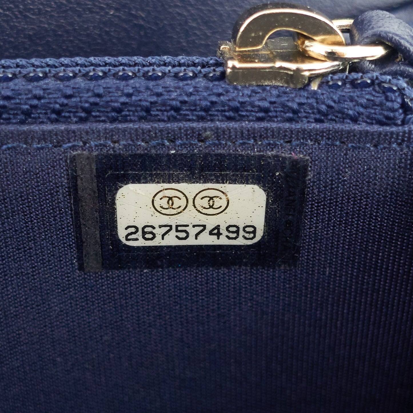 Chanel CC Timeless Zip Around Caviar Leather Wallet
