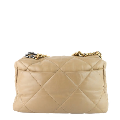 Chanel 19 Large Quilted Lambskin Leather Flap Bag