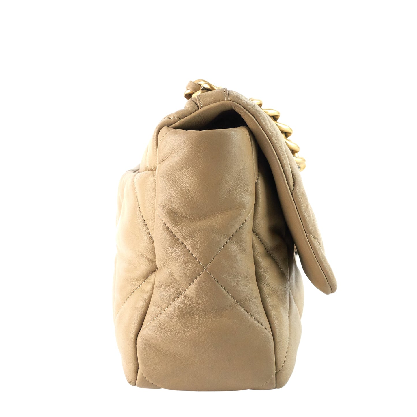 Chanel 19 Large Quilted Lambskin Leather Flap Bag