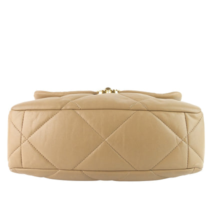 Chanel 19 Large Quilted Lambskin Leather Flap Bag