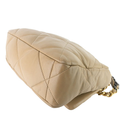 Chanel 19 Large Quilted Lambskin Leather Flap Bag