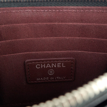 Chanel Classic Long Zip Lambskin Leather Wallet