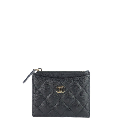 Chanel Classic Zip Caviar Leather Cardholder