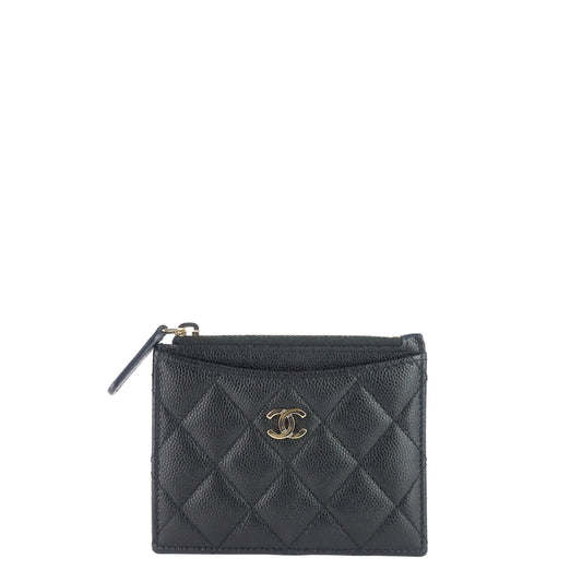 Chanel Classic Zip Caviar Leather Cardholder