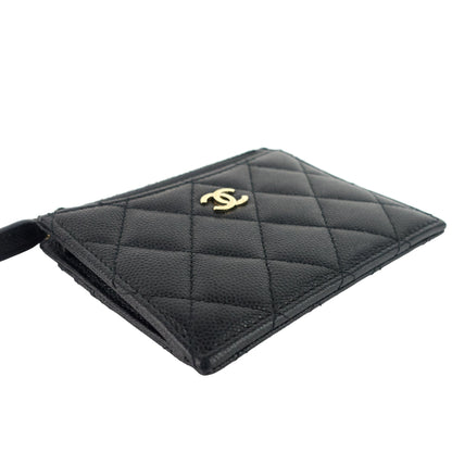 Chanel Classic Zip Caviar Leather Cardholder